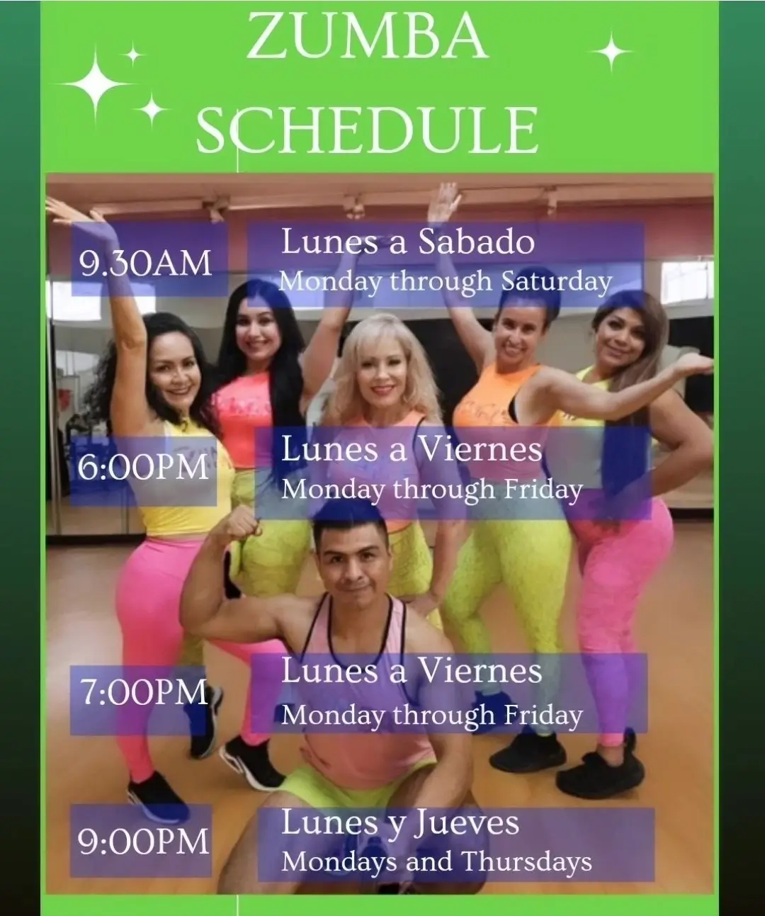 Zumba Class Schedule in La Puente, CA